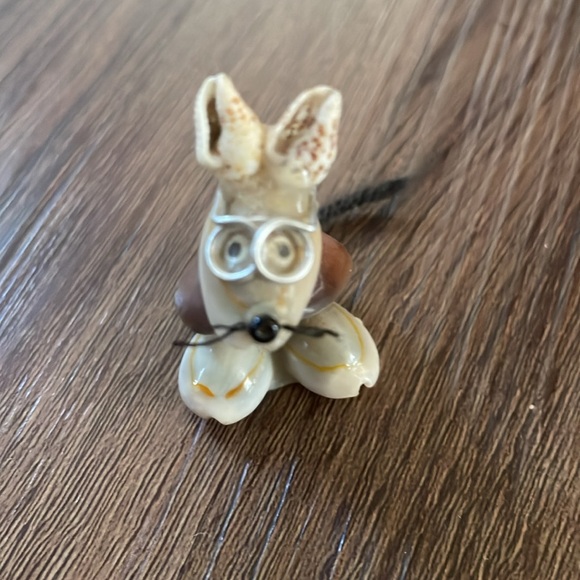 Shell Mouse with his Glasses Handmade Craft NWOT - Picture 4 of 4